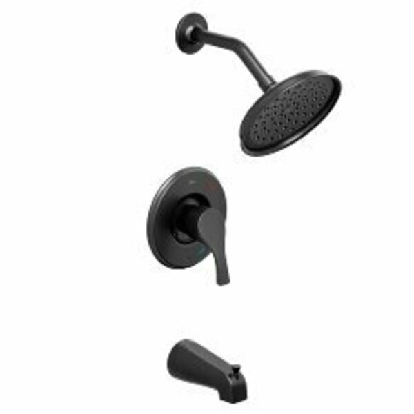 Moen One-Handle Tub and Shower Cycling Trim in Matte Black T58913EPBL